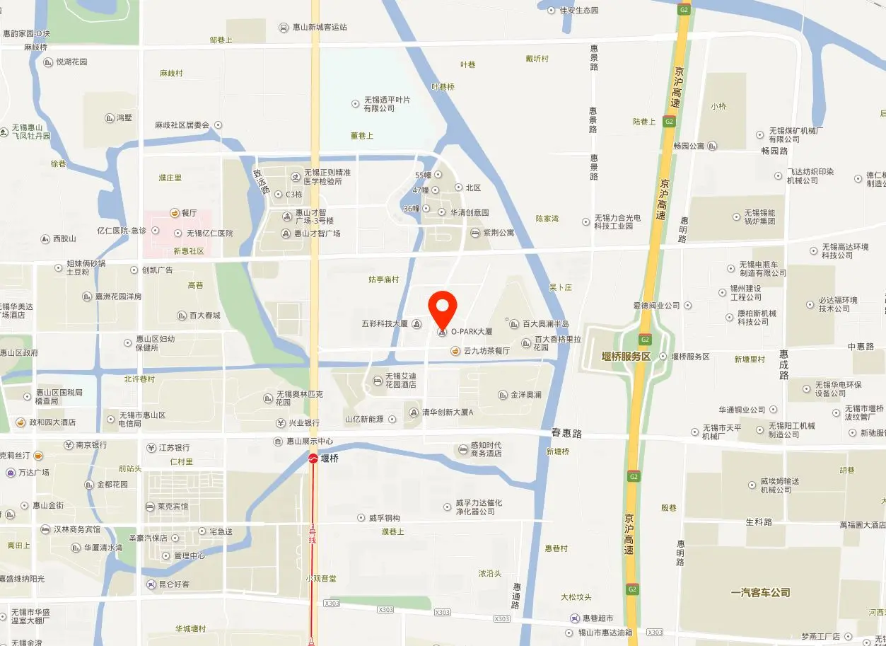 Opark大厦(惠山软件园)地图位置